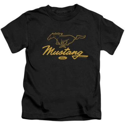 FORD MUSTANG PONY SCRIPT Toddler Kids Graphic Tee Shirt 2T 3T 4T 4 5-6 7 - Image 1 of 3