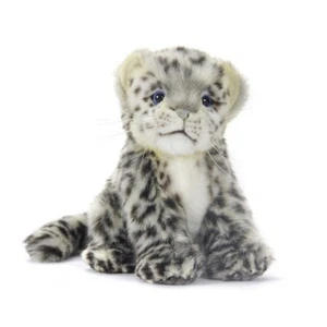 Hansa Sitting Snow Leopard Realistic Soft Animal Plush Toy 18cm **FREE DELIVERY* - Picture 1 of 2