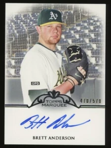 2011 Topps Marquee #MM-BA Brett Anderson /570 Monumental Markings Autographs - Picture 1 of 1