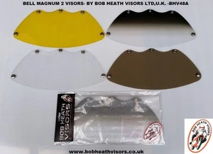 VISERA BELL MAGNUM 2, SE ADAPTA A CASCO BELL MAGNUM DE COLECCIÓN, VISERAS BOB HEATH, BHV48A - Imagen 1 de 6