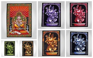 Ganesh Ganesha Hindu Large Throw Wall Hanging Tapestry Tapestries Ethnic Decor - Picture 1 of 16