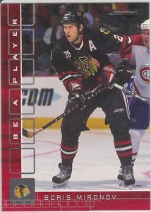 2001-02 ITG Be A Player BAP Memorabilia Ruby #148 Boris Mironov /200 Blackhawks