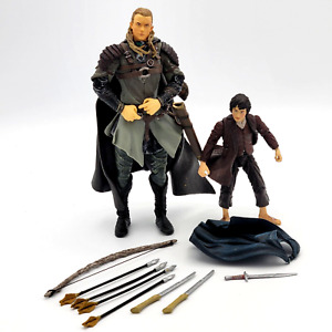 2x LEGOLAS & FRODO Figures 2002 ToyBiz Lord of the Rings The Two Towers LOTR