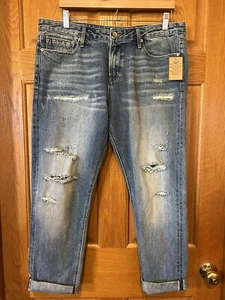 Pantalones de mezclilla AP72 Cult of Individuality Alter Ego Boyfriend ribete para mujer 31 - Imagen 1 de 5