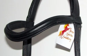 FSS CURVE Browband Comfort Padded Round Raised U SHAPE 5/8" BIG DRAFT SIZE - Picture 1 of 4