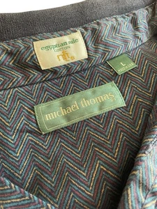 Polo de golf vintage Michael Thomas algodón egipcio del Nilo talla L espiga - Imagen 1 de 5