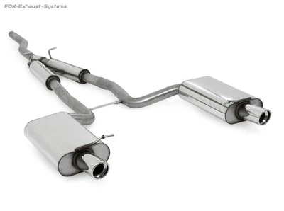 Instalación deportiva de acero inoxidable Audi A4 Cabriolet B6/B7 1,8 l Quattro por 90 mm en ángulo Foto 1 de 4