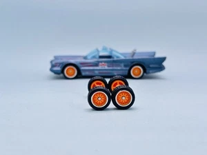 Juego de jinetes reales R387 Matchbox 1/64 # alambre naranja línea cromada 10 mm, goma mediana - Imagen 1 de 6