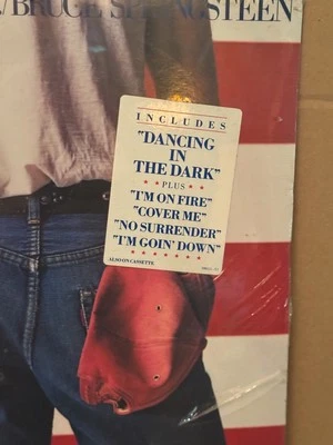 BRUCE SPRINGSTEEN  Born In The U.SA. 1ST PRESSING STILL SEALED with HYPE STICKER - Image 1 of 4