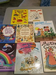 1970s Kids Books Lot Of 8 Mother Goose by Gyo Fujikawa  - Bild 1 von 9