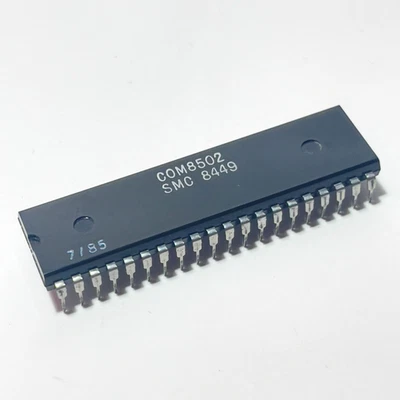 SMC COM8502 UART Receiver/Transmitter 5V TTL DIP-40 Vintage New Old Stock 1984 - Image 1 of 4