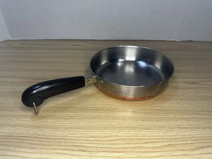 Vintage 1801 Revere Ware Kupferboden 7" 1qt Bratpfanne Pfanne 1960er - Bild 1 von 13
