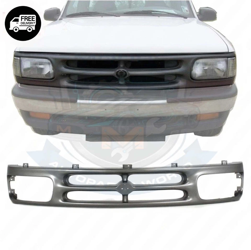 NewFor 1994-1997 Front Grill Grille Assembly Silver  MAZDA B2300 B3000 MA1200144 - Image 1 of 1