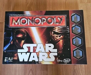 MONOPOLY STAR WARS FORCE AWAKENS EDITION HASBRO 2015 COMPLETE GOOD CONDITION - Picture 1 of 2
