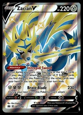 Zacian V (Shiny) Promo  SWSH: Sword & Shield Promo Cards SWSH292 NM Pokémon TCG - Image 1 of 2