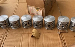 JUEGO DE 8,020 PISTONES CABEZA PLANA FORD V8 1937-1942 VINTAGE NOS NORS 90 H.P. DOME - Imagen 1 de 22