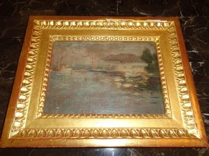 Pintura antigua al óleo sobre tabla de 1909 de Paul Jean Martel (1878-1944) - Imagen 1 de 13