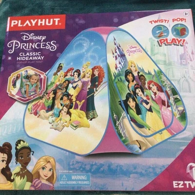 Disney Princess Classic Hideaway Pop-Up Play Tent By Playhut NEW IN BOX - Image 1 of 4