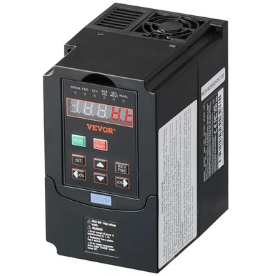  VFD 1HP, 0.75KW, 3.5A, 1 or 3 Phase 220V Input to 3 Phase 220V Output Variable  - Image 1 of 2