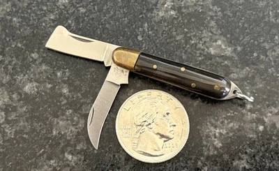 Cuchillo de injerto llavero miniatura cubiertos Indiana vintage, bonito cuerno, Italia Foto 1 de 4