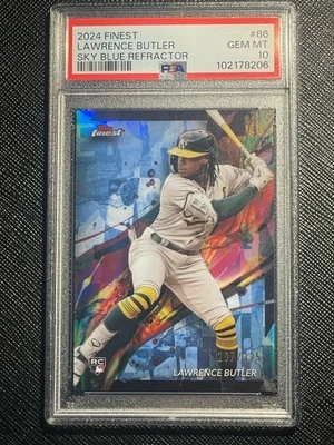 2024 Finest Lawrence Butler Blue Refractor #86 /250 RC PSA 10 - Image 1 of 2