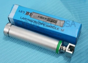 NEW PREMIUM GRADE Fiberoptic Laryngoscope Handle Medium EMT Anesthesia A+ CE - Picture 1 of 2