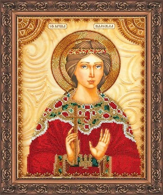 DIY Bead Needlepoint "Saint Nadegda" Tapestry Embroidery Kit Orthodox Icon - Image 1 of 4