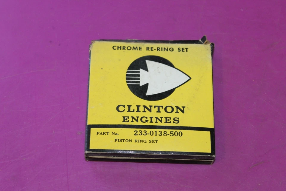 Juego de anillos de pistón Clinton NOS. Parte 233-148-500. Ver foto. Foto 1 de 1