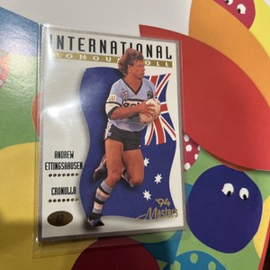 ANDREW ETTINGHAUSEN🏆'94 Masters Dynamic #87 INTERNATIONAL HONOUR ROLL NRL Card