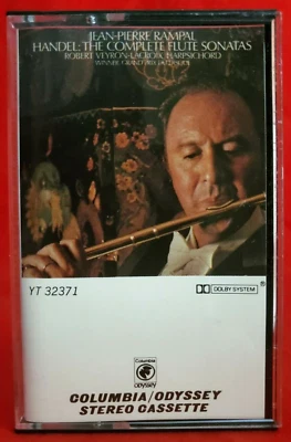 Handel The Complete Flute Sonatas Volume 1 Cassette Rampal LaCroix 1973 CBS Foto 1 de 4