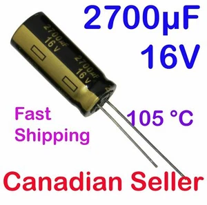 1/5/10pcs 2700uF 16V 12.5x30mm 105 °C Panasonic FM For AUDIO Motherboard - Picture 1 of 1