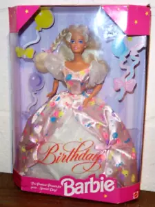 VINTAGE 1996 MATTEL "BIRTHDAY" BARBIE PUPPE #15998 NEU - Bild 1 von 16