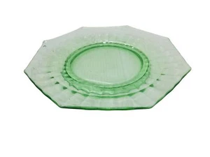 Plato, platillo de vidrio de uranio verde vintage - Imagen 1 de 5
