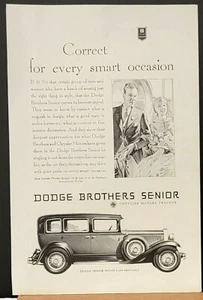 1929 Dodge Brothers Senior Sedan Automobile car Print Ad - Picture 1 of 1