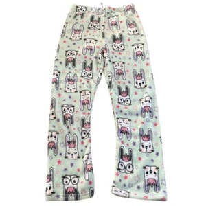 Pantalones de pijama Princess Bunny para mujer talla grande azul claro pijama suave cordón - Imagen 1 de 5