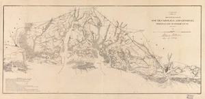 A4 Reprint of Shipping Coastal And Seas Map South Carolina Georgia - Picture 1 of 1