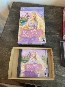 Barbie as Rapunzel PC CD-ROM Game Windows Mac 2002 RARE - NICE FREE SHIPPING - Picture 1 of 11