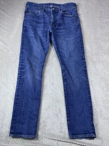 J Crew Mens Jeans 32x30 484 Whiskers Cowboys Japanese Western Denim Dark Wash - Picture 1 of 18