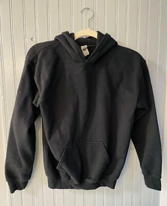 Gildan Black Heavy Blend Hoodie Sweatshirt Youth Large - Picture 1 of 2