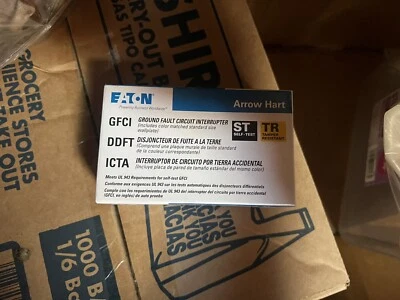 ETN GFCI graund Fault Circuit Interrupter TR 1PC - Image 1 of 2