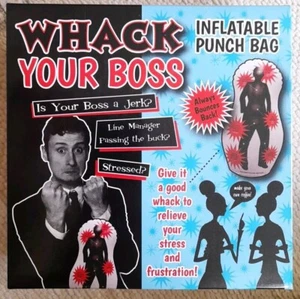 Inflatable Whack Your Boss Desktop Punchbag. Fun Secret Santa 🎅 Gift - Picture 1 of 4