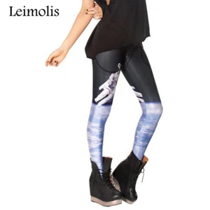 "CLEARANCE"LADIES 3 D PRINT SPACE MAN ASTRONAUT GOTHIC LEGGINGS YOGA SPORT GIFT - Picture 1 of 7