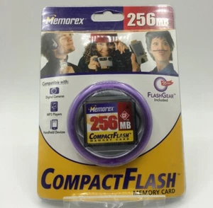 Vintage Memorex 256 MB CompactFlash Memory Card (3250-1256) - Picture 1 of 2