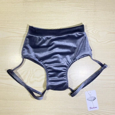 Lady Velvet Hollow Out Shorts Hot Pants Sexy Slim Dancewear Solid Clubwear Bar - Image 1 of 4