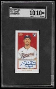 2024 Topps 206 #NNO Evan Carter Autographs - Picture 1 of 2