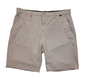 Hurley Mens Casual Shorts Sz 36 Golf Tan Beach Stretch Chino Walk Hybrid 102438 - Picture 1 of 7