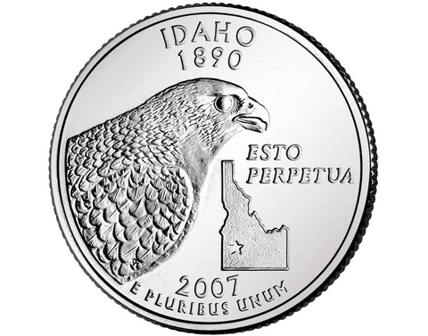 2007 P - Idaho - State Quarter Cover