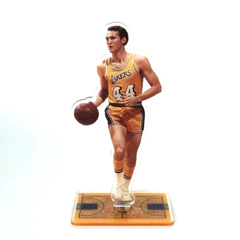 Jerry West Figure - #44 of LA Lakers Moves the Ball - Lakers Legend Ornament Cover