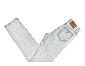 Guess 29 helle Waschung blaue Herrenjeans Used-Look Marken tatsächlich 30 1/4”x36 9/16” - Bild 1 von 14
