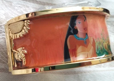 Disney Couture Kingdom Wide Pocahontas Cuff Bracelet Hinged New - Image 1 of 4